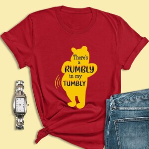Winnie the Pooh Shirt There #39 s a Rumbly in My Tumbly Pregnancy