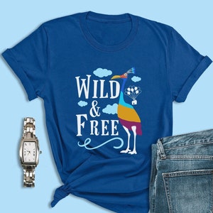 Disney Pixar Up-shirt, Wild & Free, Kevin Bird T-shirt, Animal Kingdom-shirt, Disney World-shirts, Monster of Paradise Falls, Pixar Dug