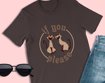 If You Please Shirt, Si and Am T-Shirt, Siamese Cat Twins Tee, Lady and the Tramp Shirt, Villain Tshirt, Disney World Halloween Outfit