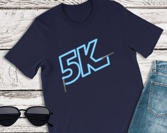 Star Wars Birthday Shirt, 5K, Lightsaber Shirt, runDisney Star Wars Shirt, Galaxy's Edge Shirt, Disney Running Costume, Mandalorian Shirt