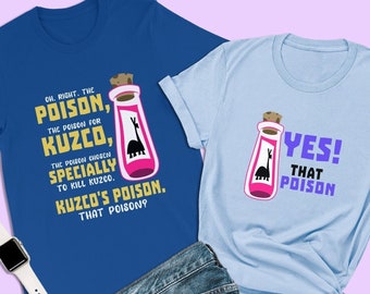 The Emperor's New Groove Shirt, Oh Right The Poison, Kronk Shirt, Disney Villains bijpassende shirt, beste vriend shirts, Disney paar shirt
