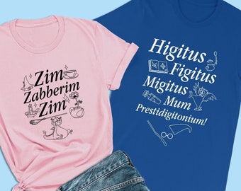 T-shirts met de tekst "The Sword in the Stone", Zim Zabberim Zim, Madam Mim, Disney-shirts voor stellen, Disney World-familieshirts, Magic Kingdom-shirts