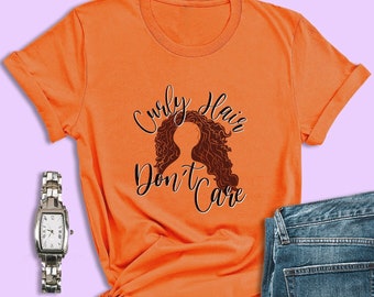 Dappere Disney-shirts, krullend haar maakt niet uit, Disney Princess Merida-shirt, cadeau voor vriend met krullend haar, Disney-shirt vrouwen, grappig T-shirt
