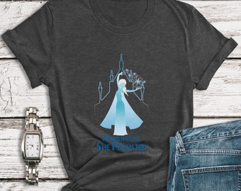 Camiseta de cumpleaños de Frozen, Sin embargo, ella persistió, Cosplay de Elsa, Atuendo de Frozen 2, Camiseta de Girl Power, Camiseta de marzo para mujer, Cosplay de Frozen