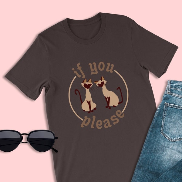 Camiseta "Si me lo pides", Camiseta "Sí y soy", Camiseta de gatos siameses gemelos, Camiseta de La dama y el vagabundo, Camiseta de villano, Disfraz de Halloween de Disney World