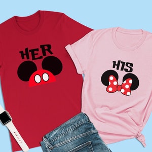 Mickey Mouse Shirts, Her Shirts, Disney Mickey Shirts, Mickey Ears Shirts, Disney Men Shirts, Disney Family Shirts, Disney Couple Shirts