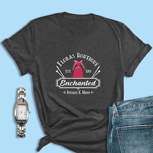 Floras Boutique T-Shirt, Sleeping Beauty Fairy Shirt, Flora Fairy Godmother, Three Good Fairies T-Shirts, Disney Logo Shirt, Disney Apparel