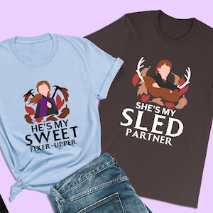 Frozen Couples Shirt, He’s My Sweet Fixer-Upper, Princess Anna Tshirt, Disney His Her Valentine Honeymoon Shirts, Anna Matching Kristoff