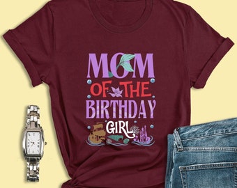 Disney Princess Ariel Shirt, Mom of the Birthday Girl, Little Mermaid Shirt, Mom and Daughter Shirts, Disney Family Shirts, Disney Cruise