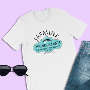 Chemise inspirée d&#39;Aladin, Le tout nouveau monde pour vous, chemise avec logo jasmin, t-shirts Magic Kingdom, chemise princesse Disney, chemise vacances Disney