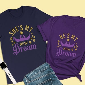 Tangled Shirt, She&#39;s My New Dream, Flynn Rider Shirt, Disney Couple Tshirts, Disney Family Shirts, Mens Flynn Rider Costume and Rapunzel