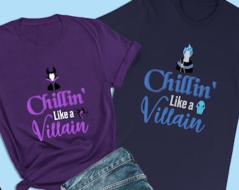 Camisetas de Descendientes, Camisetas de "Relajándose como un villano", Camisetas de Maléfica, Camisetas de La Bella Durmiente, Camisetas de Villanos de Disney, Camisetas de Disney World