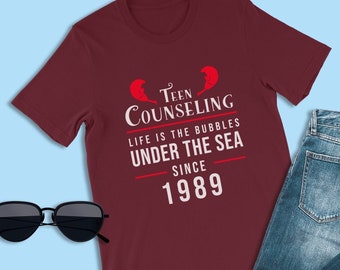 Maglietta La Sirenetta, Bolle sotto il mare, Maglietta con logo Disney, Magliette per famiglie in crociera, Viaggio a Disney World, Sebastian Crab