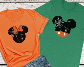 Minnie Mouse shirts, spinnenweb Minnie shirt, Disney Halloween shirts, shirts Disney paren, shirts Disney familie, Disney World, Disneyland