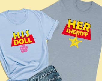 Camisetas de Toy Story, Camiseta de su muñeca, Camiseta de Bo Peep, Camiseta de cumpleaños de Toy Story, Camisetas de Disney para parejas, Camisetas familiares de Disney, Bo Peep y Woody