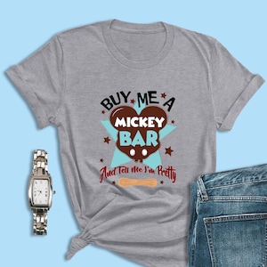 Disney Food and Wine Shirt, Buy Me a Mickey Bar Tee, Epcot Snack T-Shirt, Birthday Outfit for Foodies, Mickey Ears Gift for Disney Fans