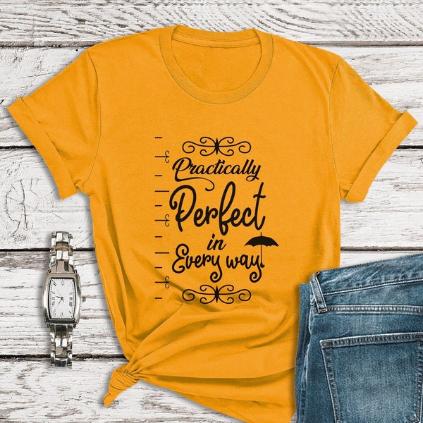 Mary Poppins Shirt, Practically Perfect in Every Way, Mary Poppins Birthday, Disney Family Shirts, Womens Disney Shirt, Magic Kingdom Shirt