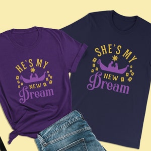 Tangled Shirt, He&#39;s My New Dream Shirt, Rapunzel Shirts, Couples Disney Shirts, Family Shirts, Rapunzel and Flynn Rider, Disney World Shirts