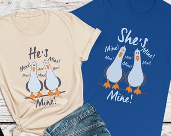 Finding Nemo Shirt, He's Mine Mine Mine, Seagulls Shirt, Disney Couple Shirts, Womens Disney Shirt, Disney World Shirts, Disneyland Shirt