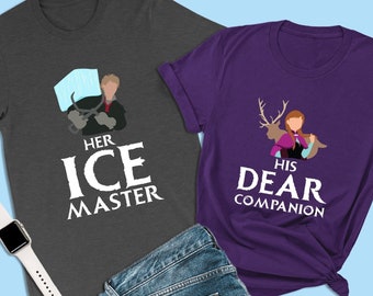 Frozen Paar Shirt, ihr Eis Meister, Kristoff Shirt, Verlobung Shirt, Disneyland Flitterwochen Shirts für Paare, Kristoff Passende Anna