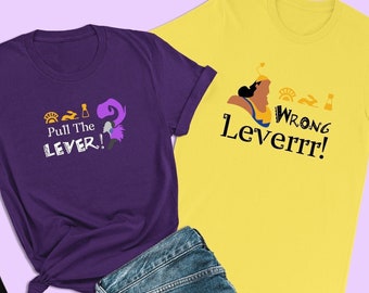 Camisetas de El Emperador y sus Locuras, Camisetas de Tira de la Palanca, Camisetas de Yzma, Camisetas de Villanos de Disney, Camisetas de Parejas de Disney, Camisetas de Halloween, Yzma y Kronk