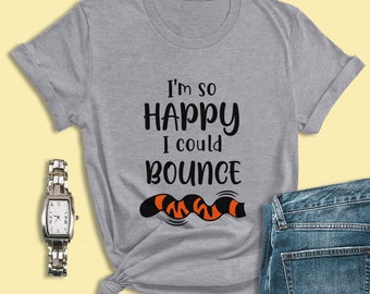 Winnie the Pooh Shirts, I'm So Happy I Could Bounce Shirts, Tigger Shirts, Disney Family Shirts, Magic Kingdom, Disney World, Disneyland