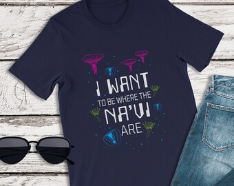 Camiseta de la película Avatar, camisetas de Dónde viven los Na'Vi, camiseta de Pandora, camiseta de El mundo de Avatar, camiseta de Animal Kingdom, camisetas familiares de Disney World