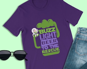Toy Story Geburtstag Shirt, Buzz Light Beer zur Rettung, Buzz Lightjahre Shirt, Disney Epcot Essen und Wein Shirt, Toy Story Party Kostüme