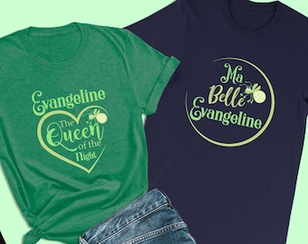 Die Prinzessin und der Frosch-Shirt, die Königin der Nacht, Disney-Prinzessin-Tiana-Shirt, Disney-Paar-Shirts, Disney-Familien-passende Shirts