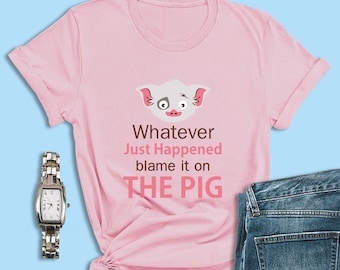 Chemises Moana, chemises Blame It on the Pig, chemises Pua, chemises Animal Kingdom, chemises Disneyland, chemises Disney World