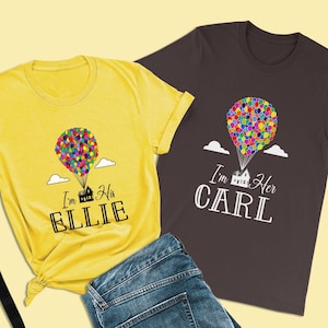 Disney Up Shirts, Ich bin Seine Ellie Shirts, Disney Paar Shirts, Disney Familien Shirts, Carl und Ellie, Disney Pixar Shirts, Flitterwochen Shirts