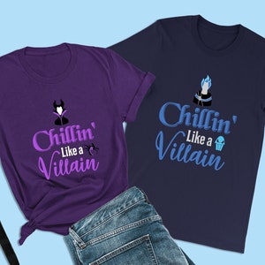 Descendants Shirts, Chillin' Like a Villain Shirts, Maleficent Shirts, Sleeping Beauty Shirt, Disney Villain Shirts, Disney World Shirts