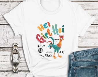 Disney Moana Shirt, Hei Girl Hei Shirt, Chicken Shirt, Womens Disney Shirt, Animal Kingdom Shirt, Disneyland Shirt, Hei Hei Running Costume