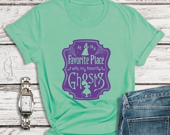 Shirt Haunted Mansion, shirt mijn favoriete spoken, Disney Haunted Mansion, Disney Halloween-shirt, Disney Magic Kingdom, Disney World-shirts