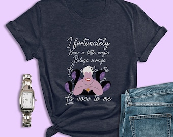 Little Mermaid Shirts, I Fortunately Know a Little Magic Shirts, Ursula Shirts, Disney Villain Shirts, Magic Kingdom Shirts, Disney Cruise
