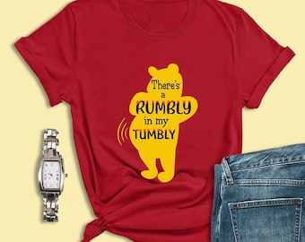 Winnie the Pooh Shirt, There's a Rumbly in My Tumbly, Pregnancy Announcement Shirt, Epcot Food and Wine Shirt, Disney Family Birthday Shirts