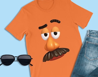 Chemise grand visage monsieur Potato Head, T-shirt de poupée homme végétal, Cosplay Toons Toy pomme de terre, chemise inspirée de grand visage, tenue de fête d'anniversaire