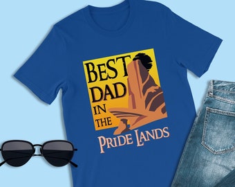 König der Löwen Shirt, Bester Papa im Geweihten Land, Mufasa und Simba Shirts, Geburtstagsgeschenke Disney Papa, Vatertags Shirt, Disney Familien Shirts