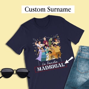 Custom Surname, La Familia Madrigal Shirt, Encanto Family T-Shirt, Disney World Group Apparel, Disneyland Team Outfit, Reunion Day Tee