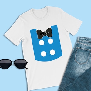 Donald Duck Easy Costume, The Three Caballeros T-Shirt, The Duck Character Minimalist Outfit, Disneyland Toontown Shirt, Family Vacation Tee