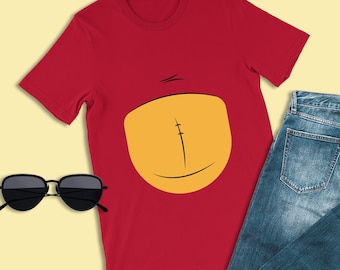 Disfraz fácil de Pooh, camiseta minimalista de Winnie the Pooh, atuendos del Parque Temático Magic Kingdom, atracción The Many Adventures, camiseta de Fantasyland