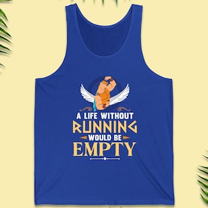 Hercules Runner Unisex Tank Top, A Life Without Running Would Be Empty, runDisney Springtime Surprise 10K Costume, Marathon Weekend Outfits