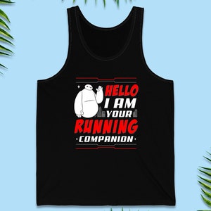 Baymax Runner Unisex Tank Top, Hallo, ich bin Dein Begleiter beim Laufen, Disney Outfits, WWW Marathon Wochenende, Frühling Überraschungs Challenge