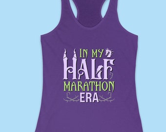 Maleficent Frauen-Tanktop, In meiner Halbmaraton-Ära, Disney-Bösewichte, Halbmaraton-Outfit, Disney-Laufbekleidung & Rennkostüm