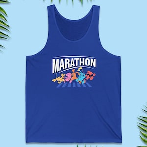Marathoner Unisex Tank Top, Mickey Mouse and Friend Running Outfit, runDisney Costume, Disneyland Apparel, Disney World Races and Events