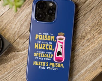 Kronk All Model iPhone Cases, Oh Right The Poison, The Emperor's New Groove Accessory Gift, Yzma and Kronk, Tough, Slim Lightweight Case