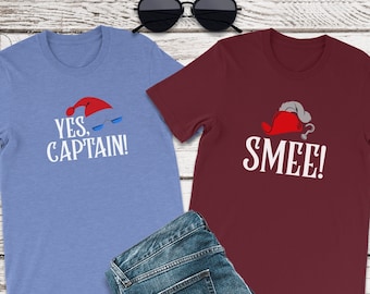 Camisetas de Peter Pan, Camiseta del Capitán Sí, Camiseta del Sr. Smee, Tripulación del Capitán Garfio, Camisetas de piratas de Disney, Crucero Disney, Tripulación del Garfio, Capitán Garfio y Smee