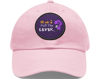 Trek aan de hendel Yzma-hoeden, Emperor's New Groove Trucker Caps, leren patch baseball gap, Disney-accessoirecadeaus koppel, Disney-schurk Merch
