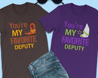 Toy Story-shirts, You're My Favorite plaatsvervangend shirts, Woody-shirts, Toy Story-feest, Toy Story-verjaardagsshirt, Woody and Buzz, Toy Story Land