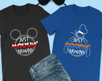 Mickey Mouse Shirts, Just Mousin' Around Shirts, Mickey Shirts, Disney Family Shirts, Couples Shirts, Disney World Shirts, Disneyland Shirts